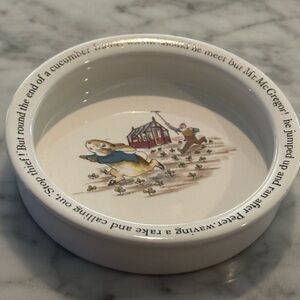 Wedgwood Peter Rabbit Porringer  Dish - White and Blue